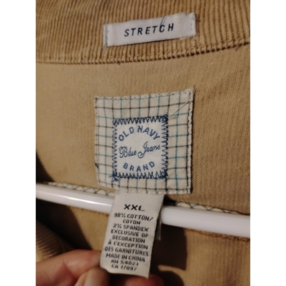 Old Navy Corduroy Stretch Trucker Cropped Jacket Pockets Western Streetwear XXL - Picture 5 of 10